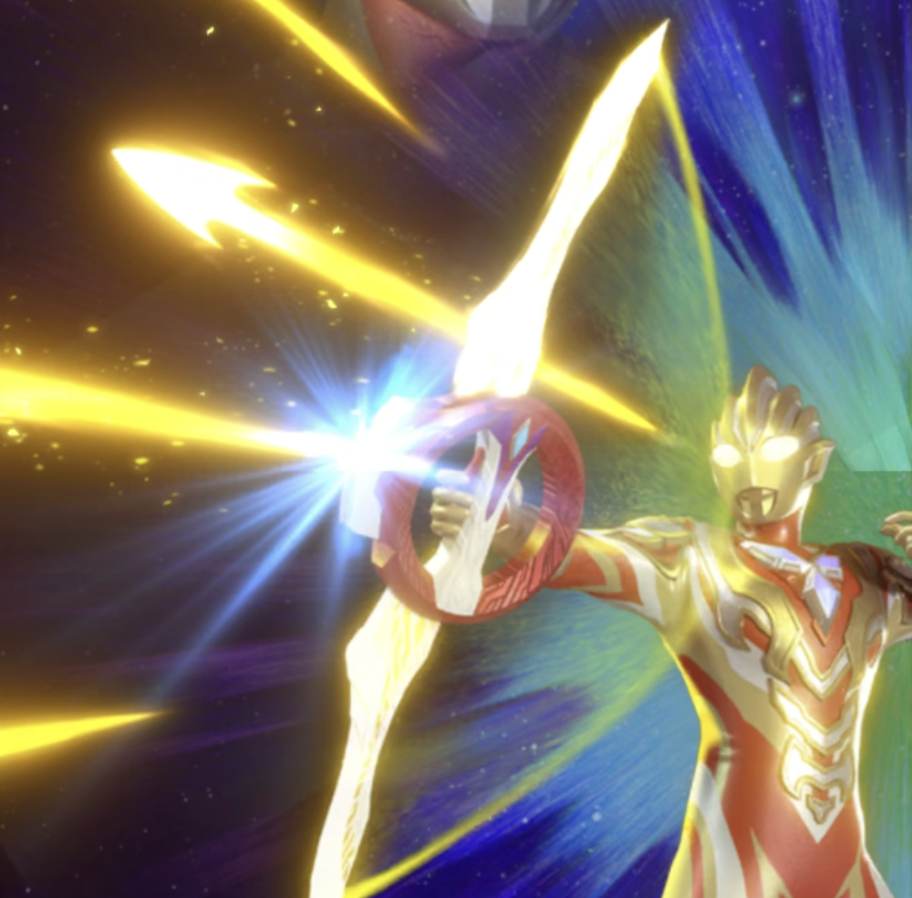 闪耀永恒特利迦奥特曼。空中弓，闪耀空中射击。(侵权删)