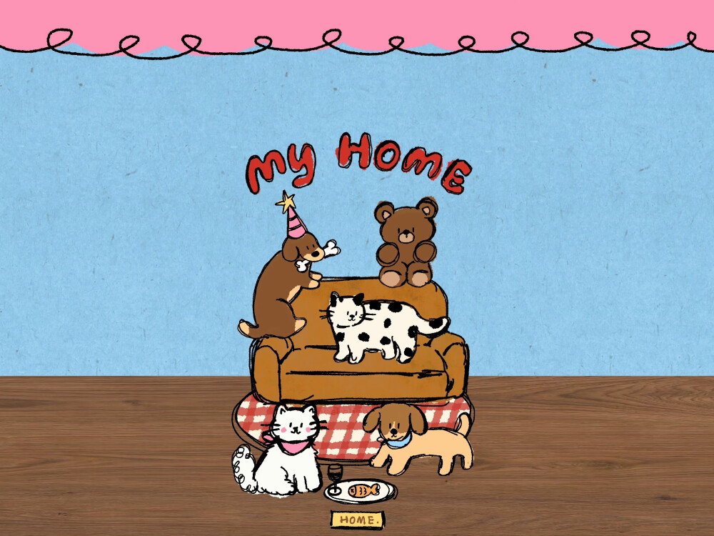 复古可爱iPad平板壁纸
画师：Peekaboo美式复古
#插画壁纸#