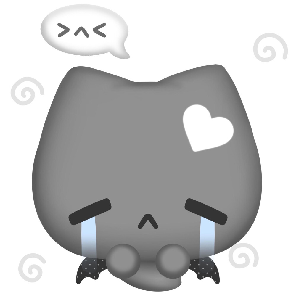 可爱漫画 情头 黑白