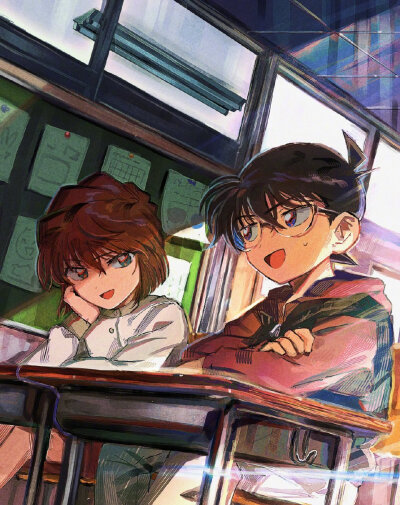 江户川柯南 & 灰原哀(❁´ω`❁) (❁´ω`❁)
#动漫# #名侦探柯南# X:segami_poyo ​​​