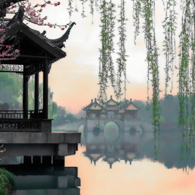 雨伞柄挂着未融化的雪、我们中间隔着叹息的雾