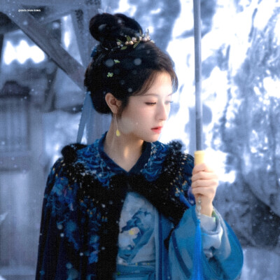 雨伞柄挂着未融化的雪、我们中间隔着叹息的雾