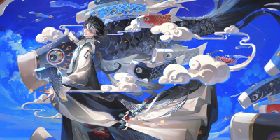 阴阳师 【花合战】修罗鬼童丸·浪鲤墨意
云鲤竞游