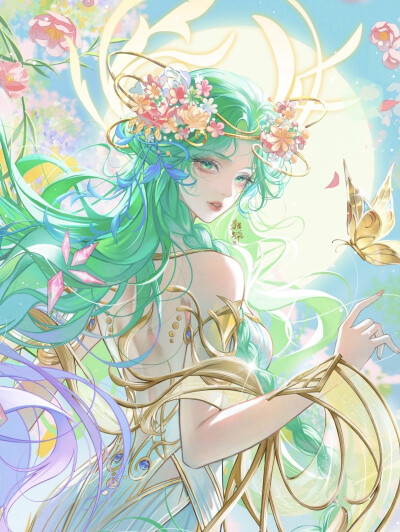 王者荣耀 貂蝉 馥梦繁花
画师：韫月风雩