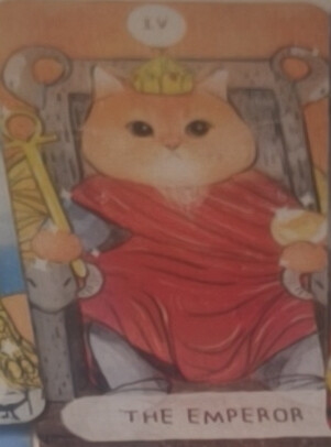 皇帝端坐于石座之上，身披红袍，手执权杖与金球，背后是险峻山巅。他象征秩序、父权与钢铁意志，提醒你在混沌中建立规则。若你正处事业十字路口，皇帝敦促你像统帅般制定清晰目标，用纪律与责任取代犹豫。感情上，他…