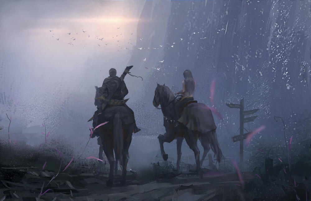 wlop鬼刀壁纸——刀烟