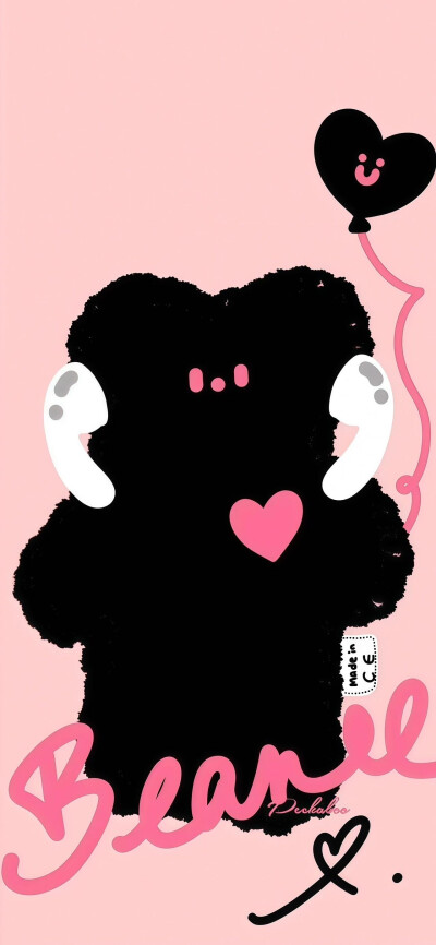 粉黑撞色壁纸