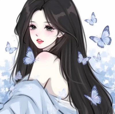 蓝色蝴蝶动漫女头