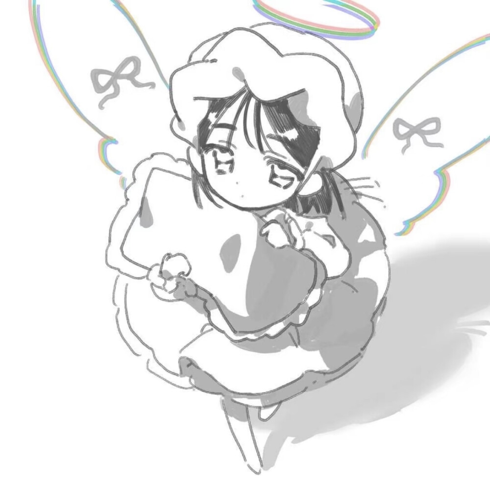 黑白漫画/女生头像