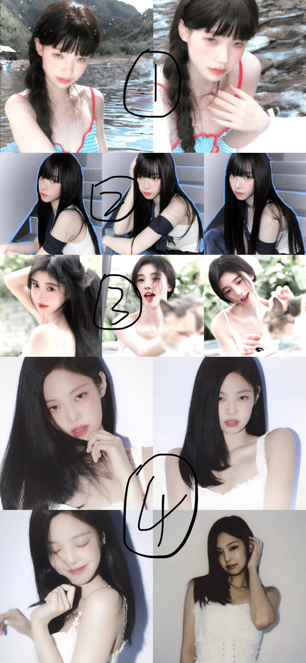 大概就是这个爱琳说来送图了 对不起我实在太懒了就修了4组嗯对。以后还会有机会的宝宝们！后天截止呀都来参与(^-^)