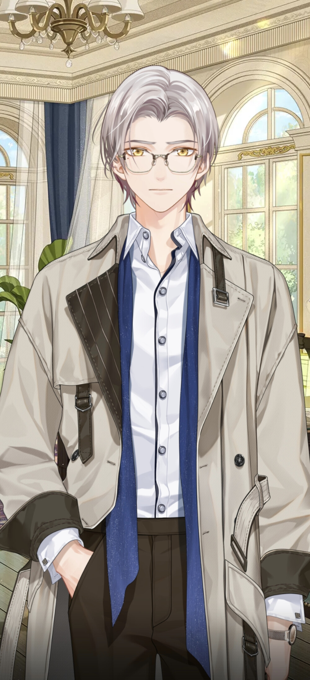 《未定事件簿》莫弈
图源《未定事件簿》：「你是我心动的唯一真相」五周年周年庆活动——剧情截图