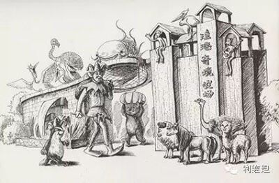 吕谦的绘本，针管笔，钢笔，25cm×19cm