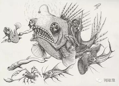 吕谦的绘本，针管笔，钢笔，25cm×19cm