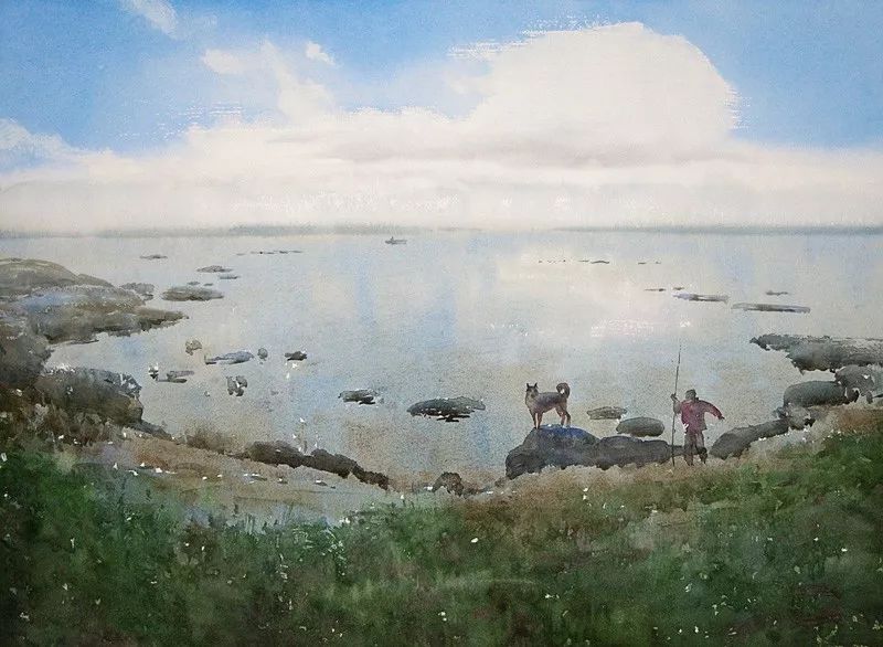 《海湾之滨》
2012年
41 x 56cm
