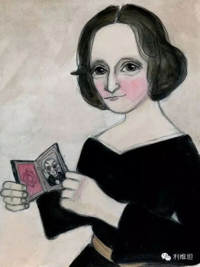 玛丽·雪莱（1797-1851），Debra Styer绘制