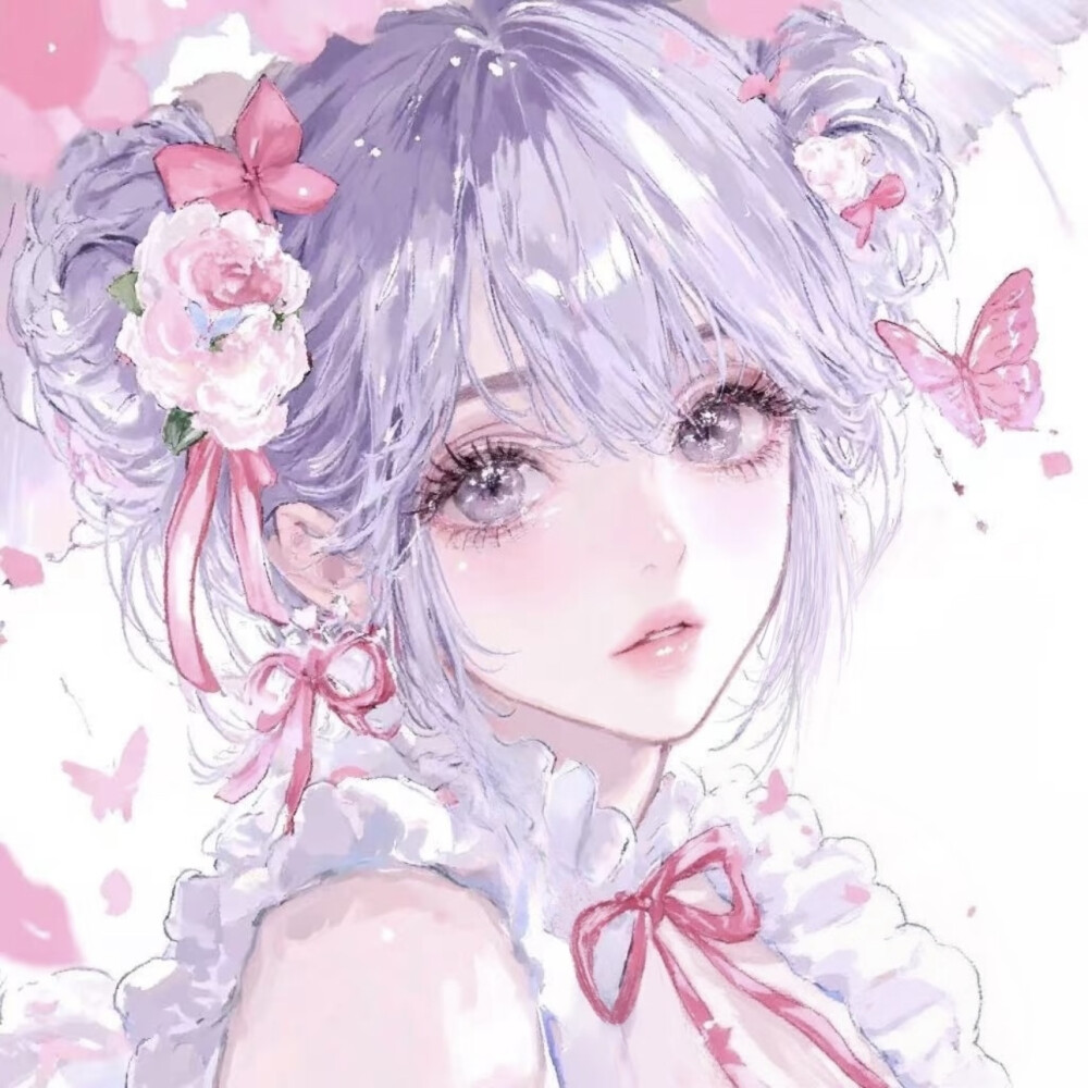AI少女插画 头像