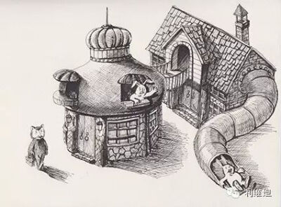 吕谦的绘本，针管笔，钢笔，25cm×19cm