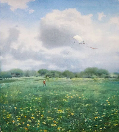 《风筝飞行》
2012年
55 x 50cm
