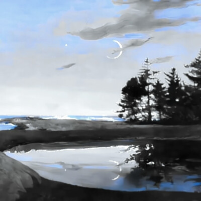 雨伞柄挂着未融化的雪、我们中间隔着叹息的雾