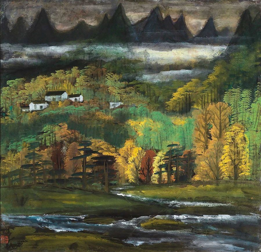 林风眠（1900年11月22日-1991年8月12日），家名绍琼，字凤鸣，后改风眠，出生于广东梅州，中国近现代著名画家、艺术教育家、国立艺术学院（现更名为中国美术学院）首任院长。
他自幼喜爱绘画，是“中西融合”这一艺术理念的倡导者、代表人物，擅长描绘仕女人物、京剧人物、渔村风情，代表作品有《春晴》《江畔》《仕女》等。