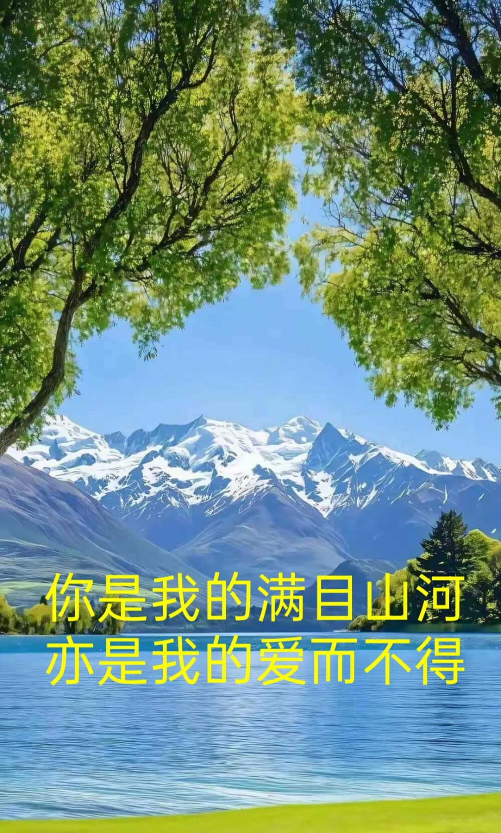 你是我的满目山河
亦是我的爱而不得