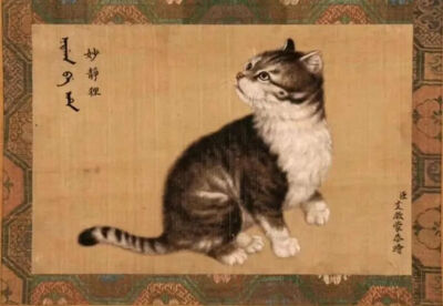 妙静狸清代 艾启蒙 《狸奴影》册页