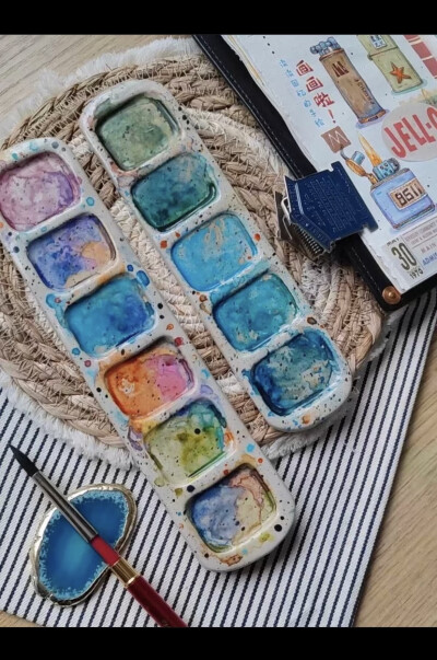 陶瓷调色盘 xhs