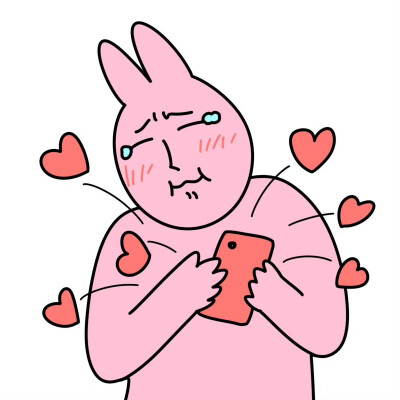 粉红兔子
