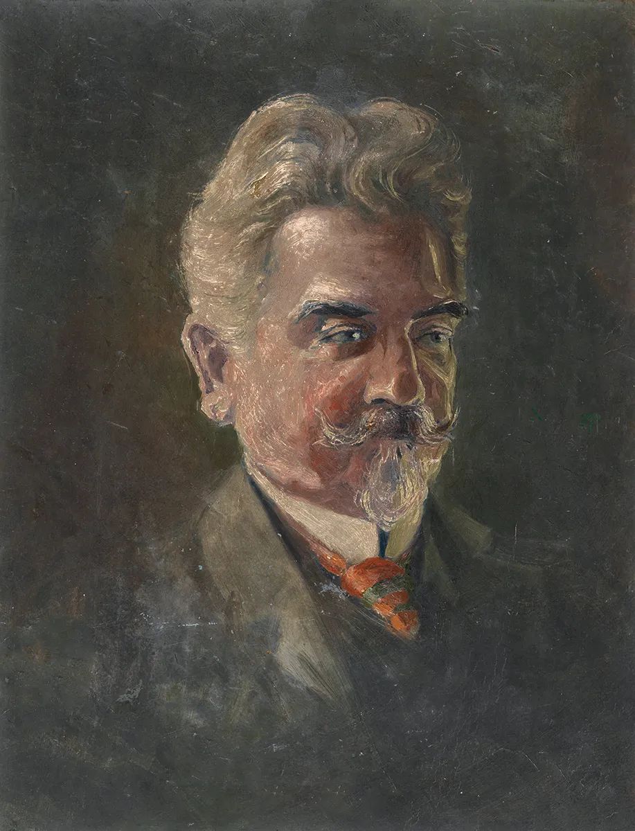 《Bildnis Leopold Czihaczek》（1907年，油画）