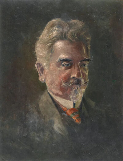 《Bildnis Leopold Czihaczek》（1907年，油画）