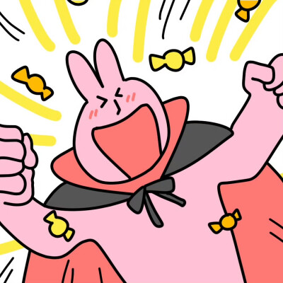 粉红兔子