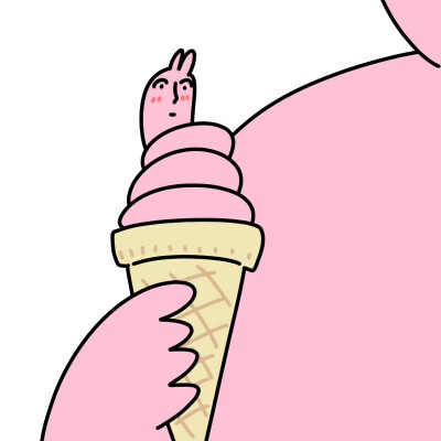 粉红兔子