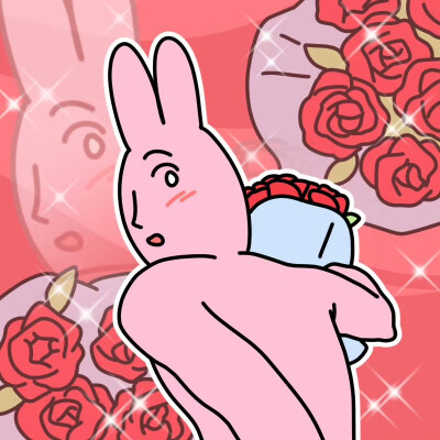 粉红兔子