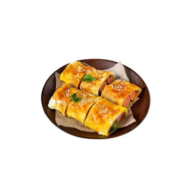 美食烤冷面白底头像