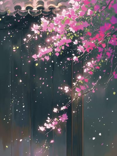 桃花开，春风来
