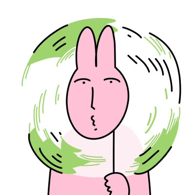 粉红兔子