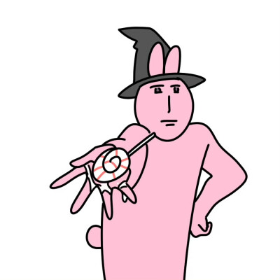 粉红兔子