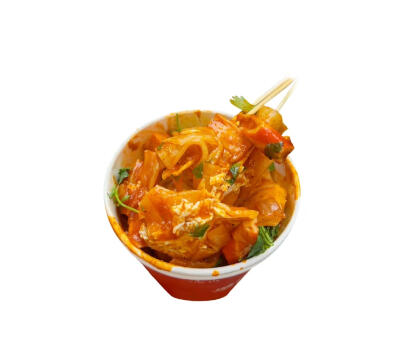 美食烤冷面白底头像