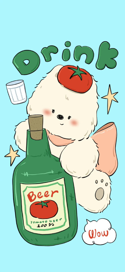 美式复古卡通涂鸦壁纸