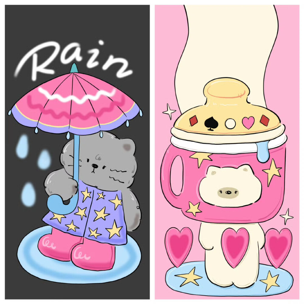 美式复古卡通涂鸦壁纸