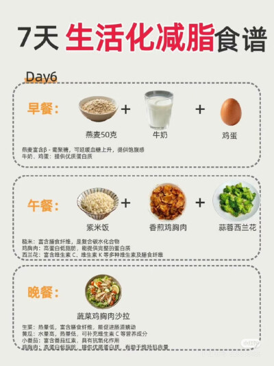 七天生活化减脂