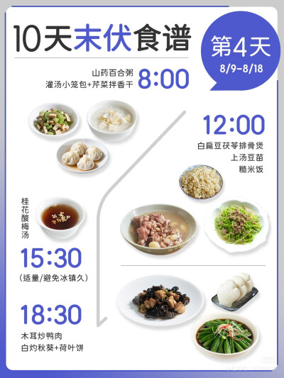 九天末伏食谱