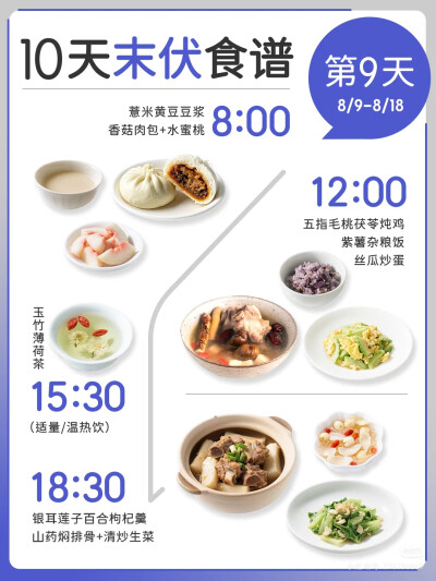 九天末伏食谱