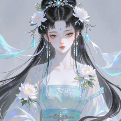 清冷感古风动漫女头