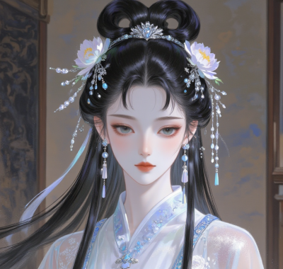 清冷感古风动漫女头