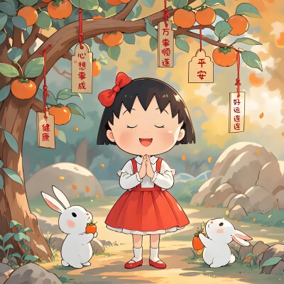 小丸子姐妹头