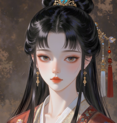 清冷感古风动漫女头