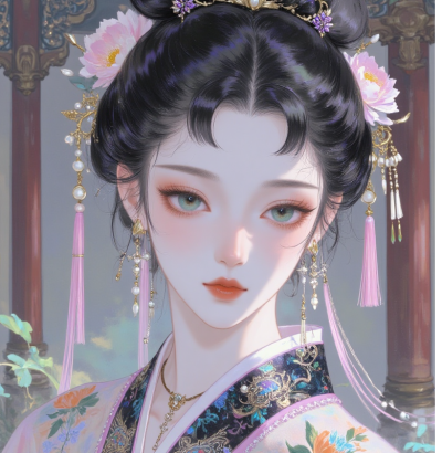 清冷感古风动漫女头