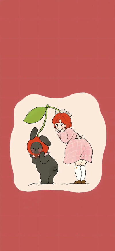小女孩和兔兔