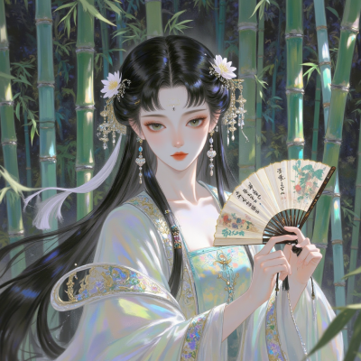 清冷感古风动漫女头